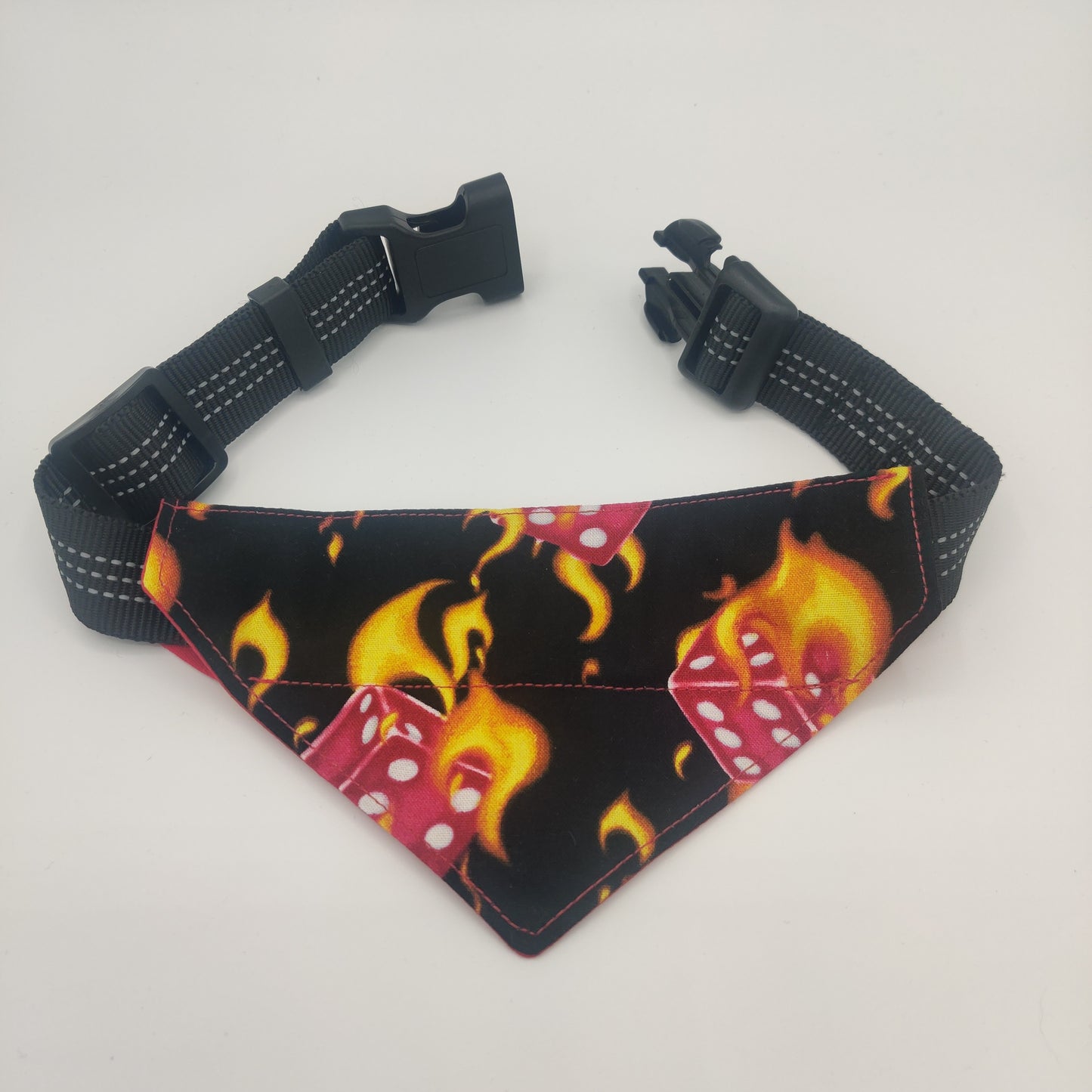 Pet Bandana - Flaming Dice