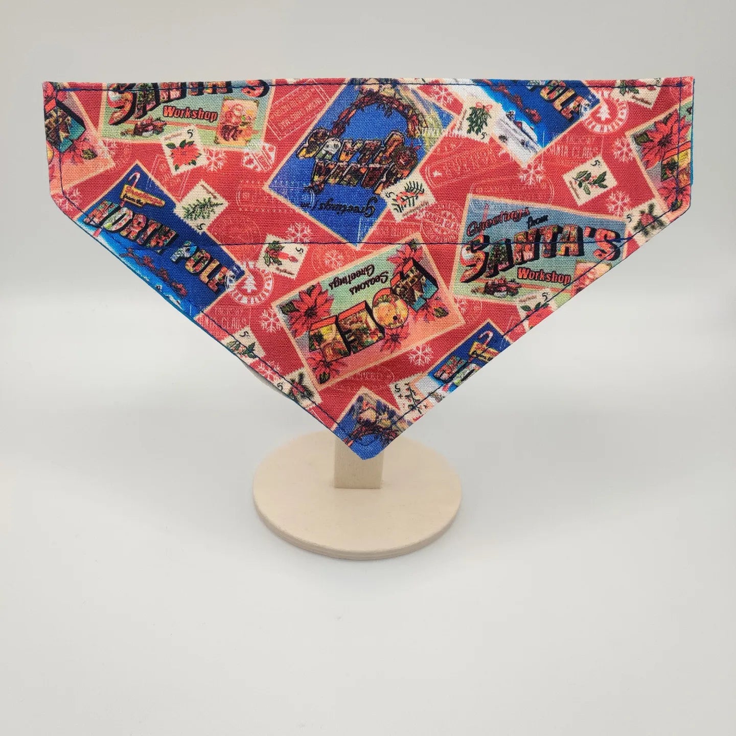 Santa Postcards Pet Bandana