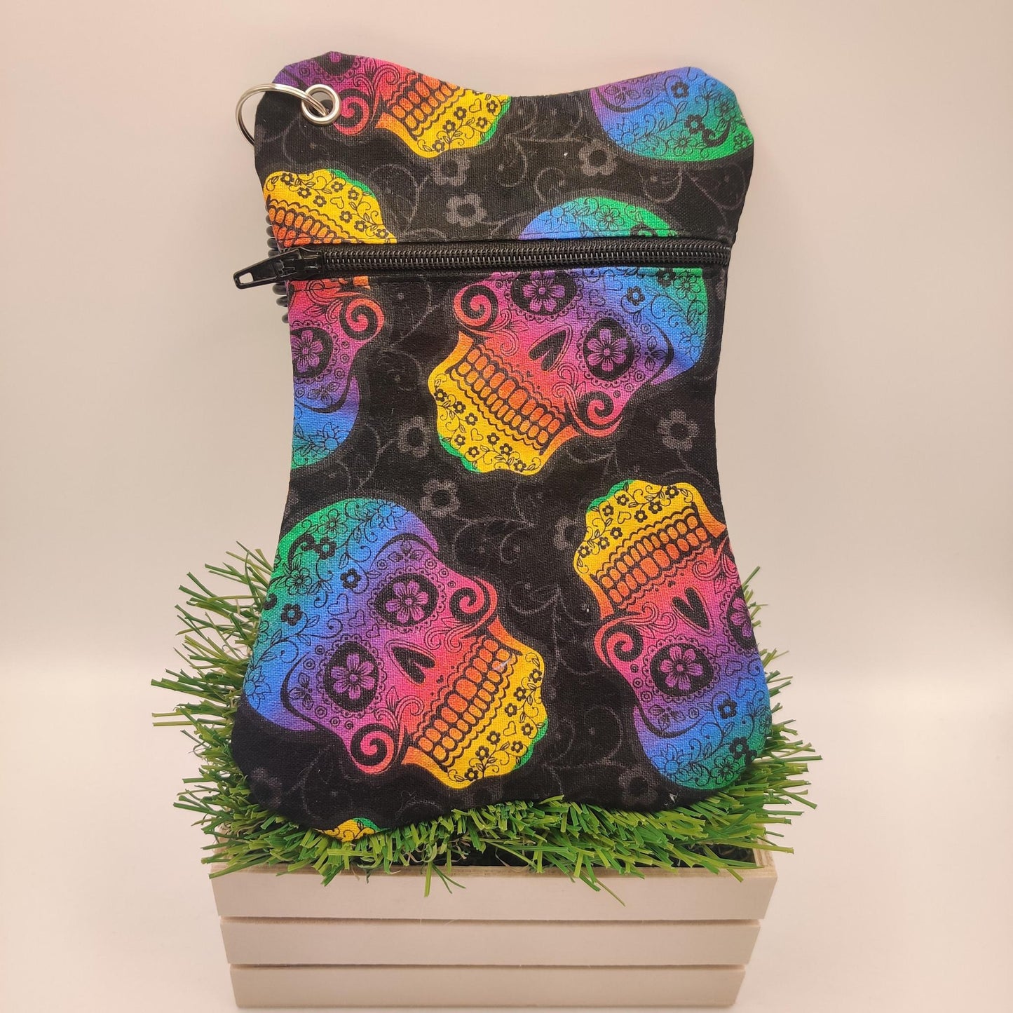 Neon Sugar Skulls Bribe Bag