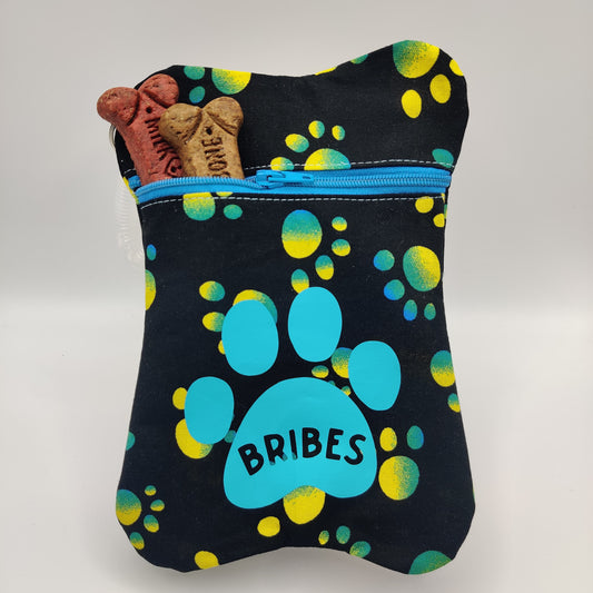 Treat Bag - Blue and Yellow Paws