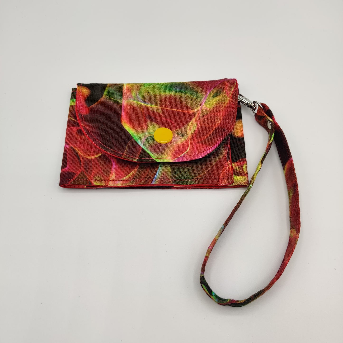 Snap Wallet with Wristlet - Red Smoke