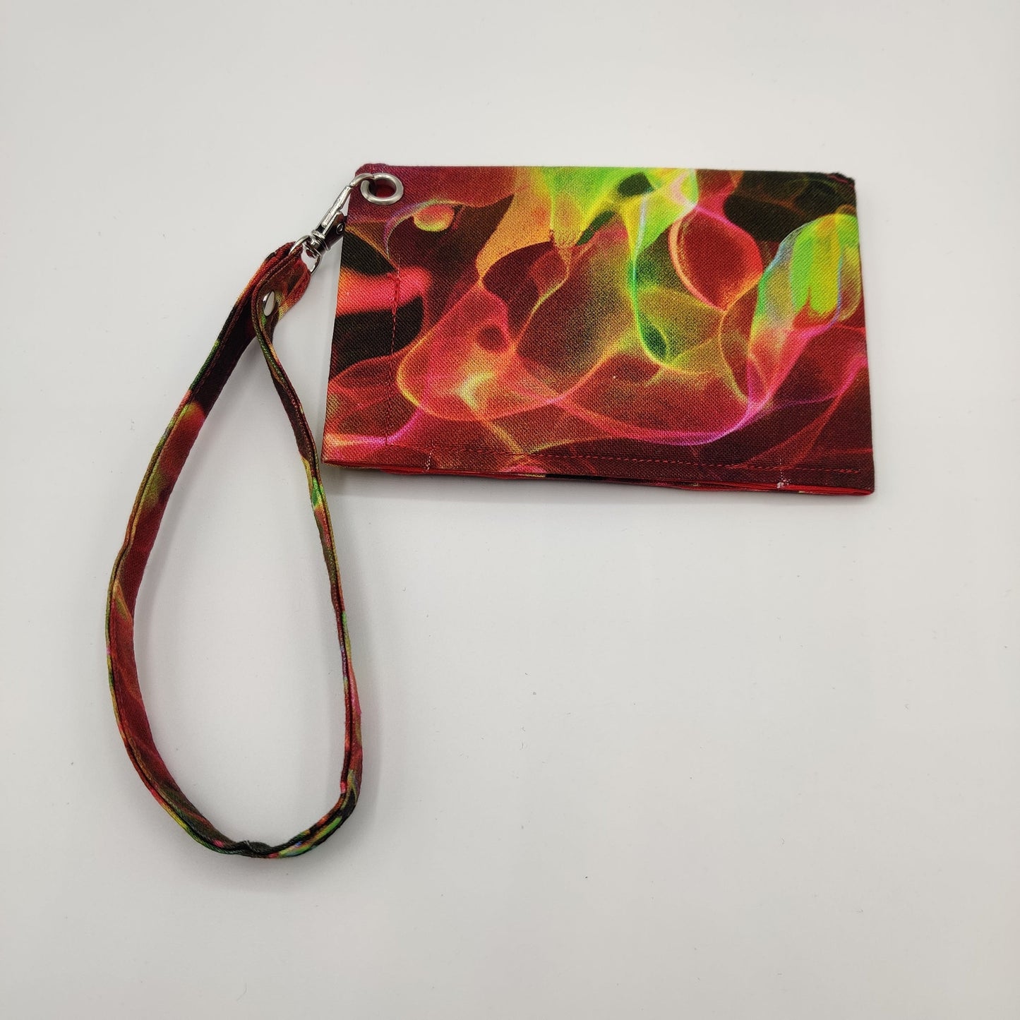 Snap Wallet with Wristlet - Red Smoke