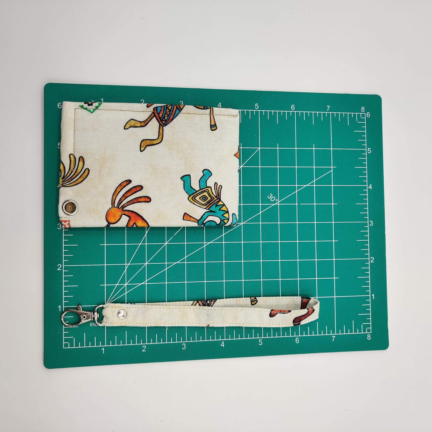 Snap Wallet with Wristlet - Kokopelli