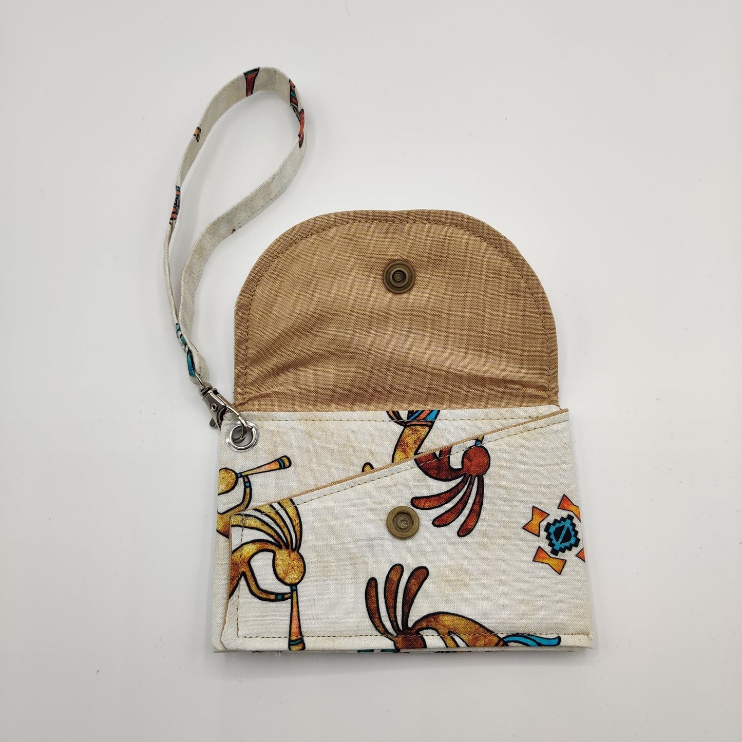 Snap Wallet with Wristlet - Kokopelli