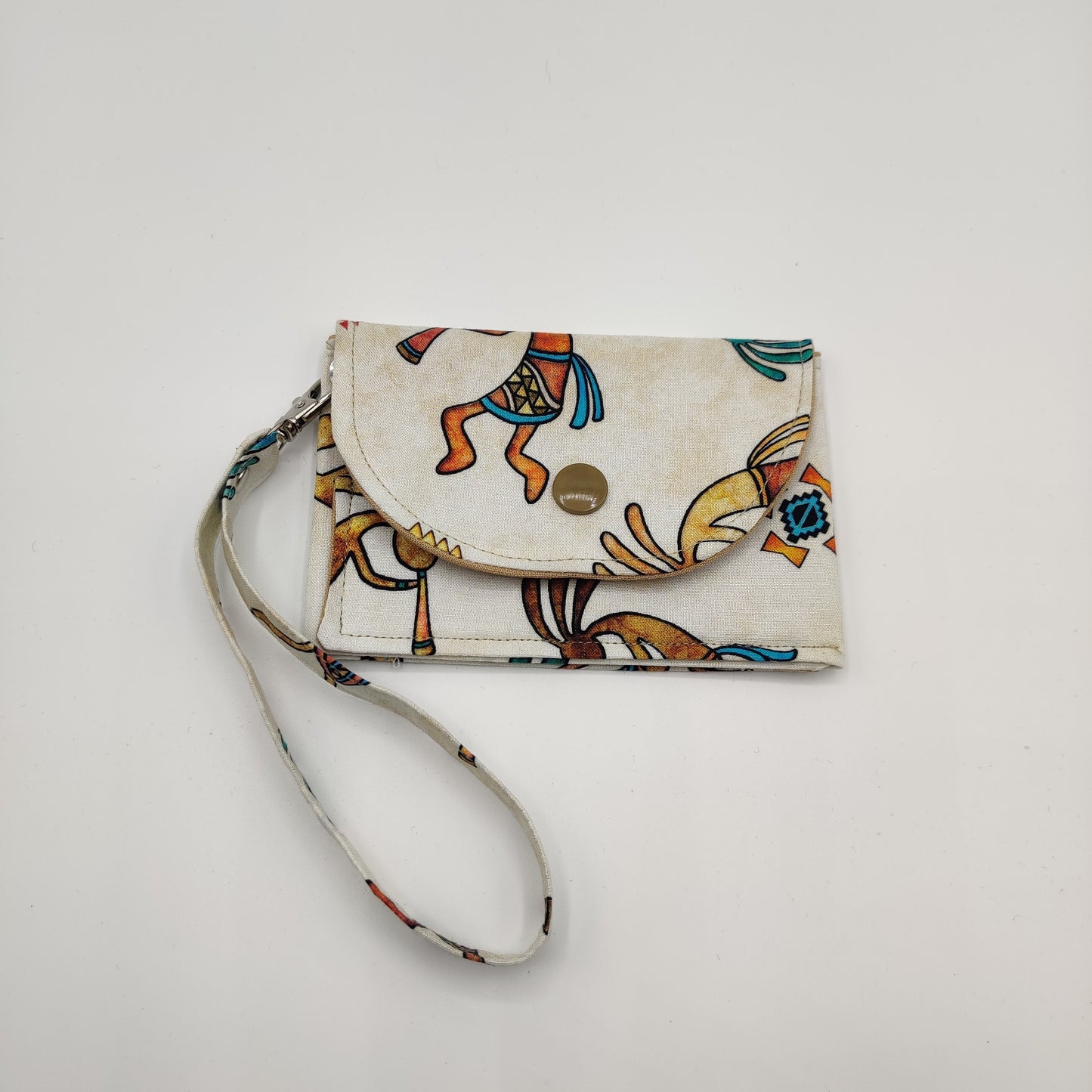 Snap Wallet with Wristlet - Kokopelli