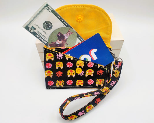 Snap Wallet with Wristlet - Cats
