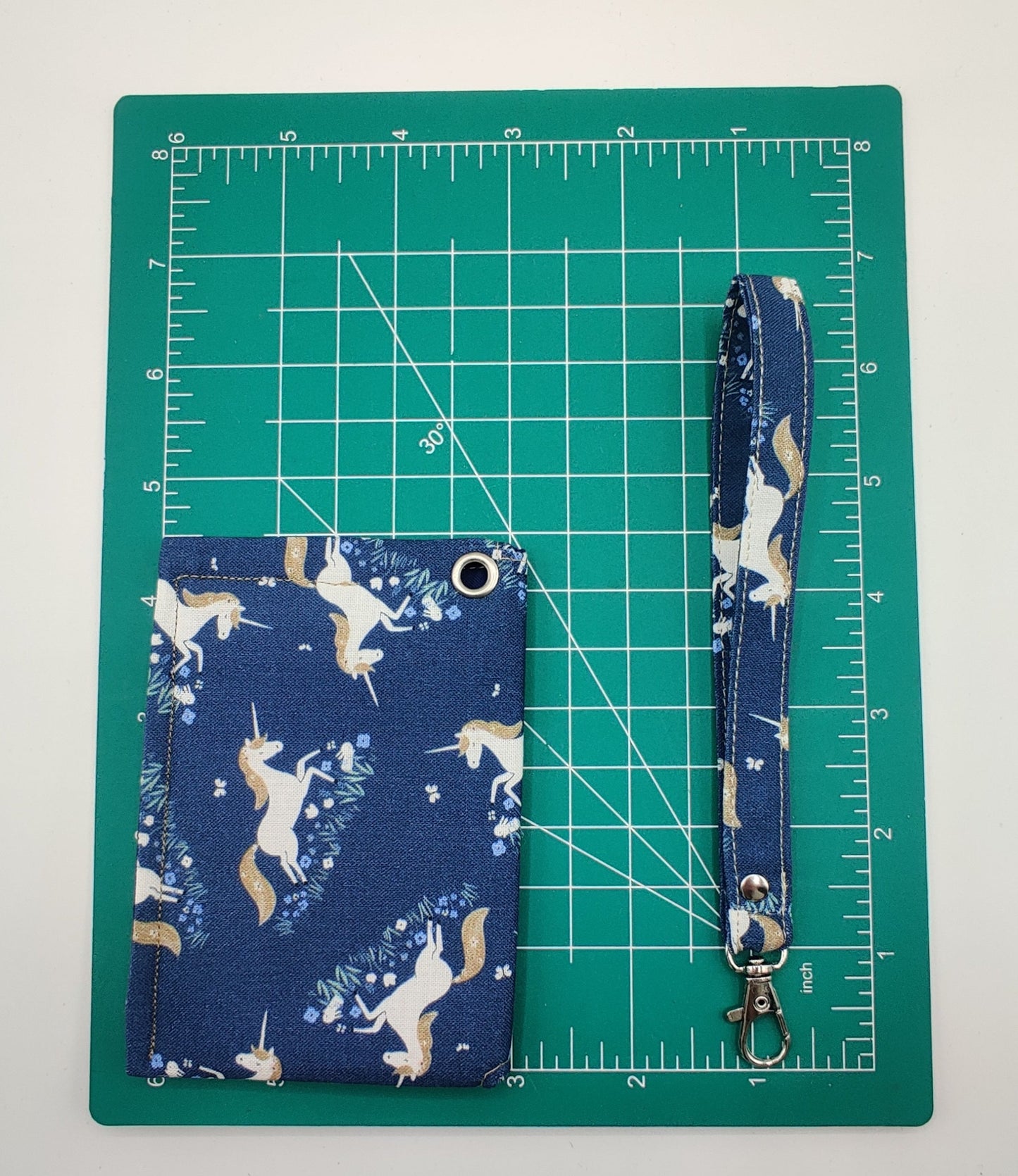 Snap Wallet with Wristlet - Unicorns