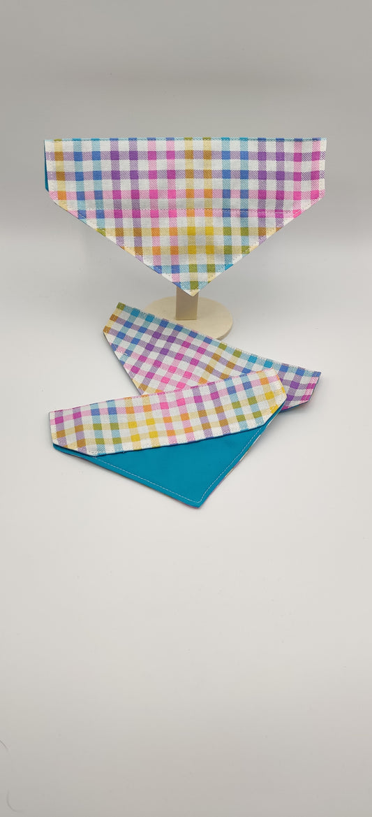 Spring Plaid Pet Bandana