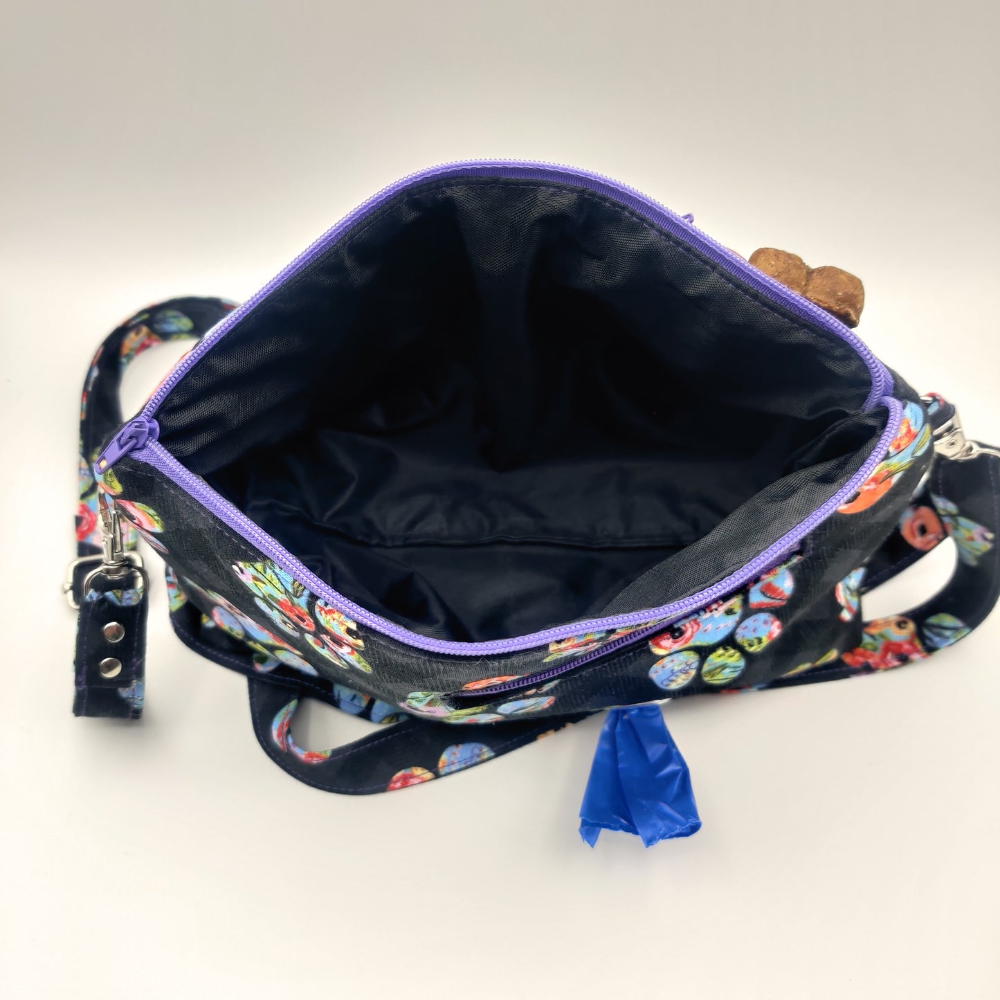 Crossbody Dog Walk Bag - Floral Paws