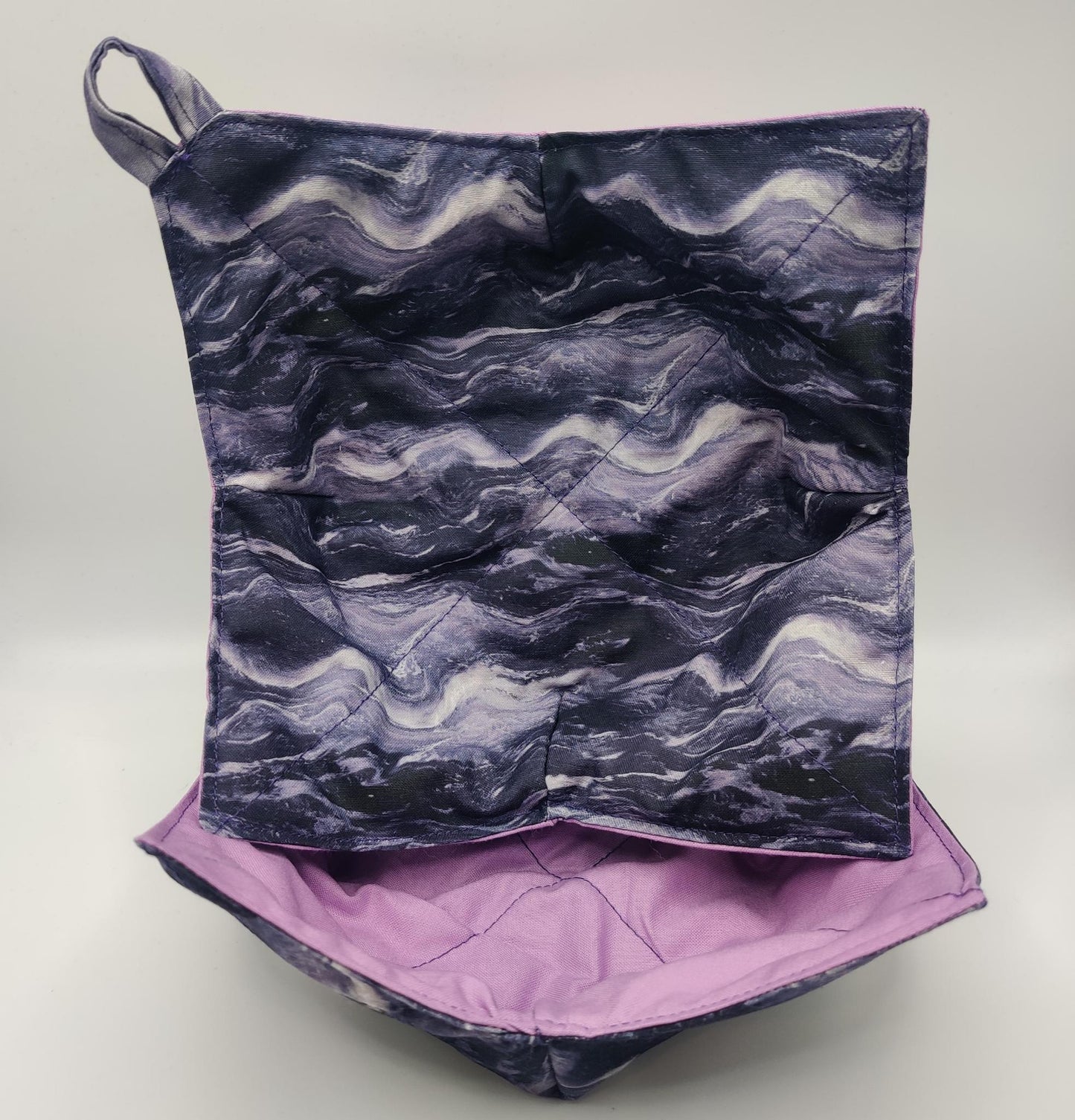 Microwaveable Bowl Cozy  - Purple Wave