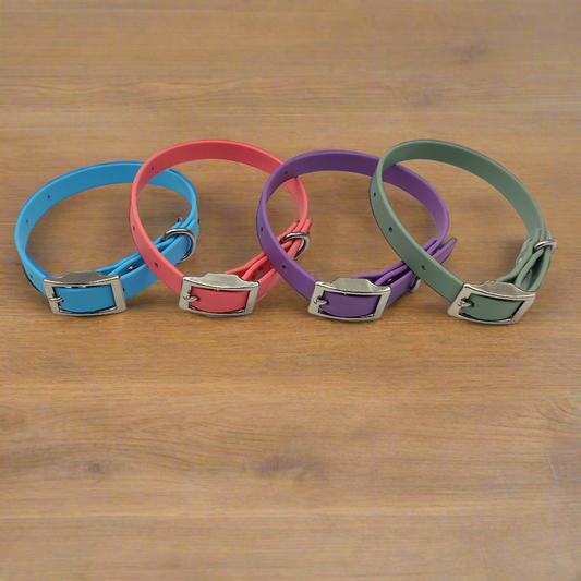 Flat Dog Collars 1/2"