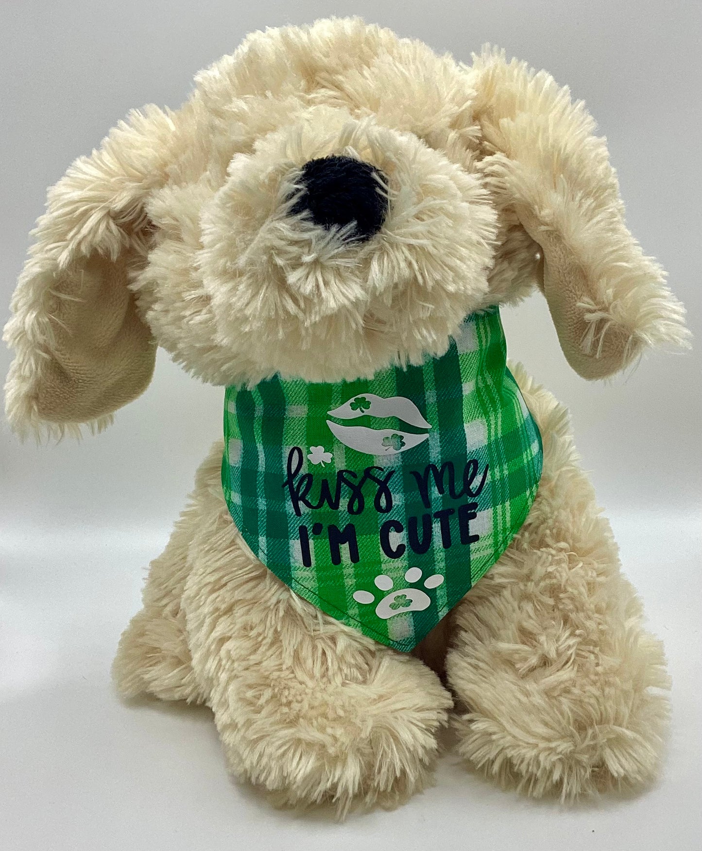 St. Patty's Plaid - Kiss Me Pet Bandana