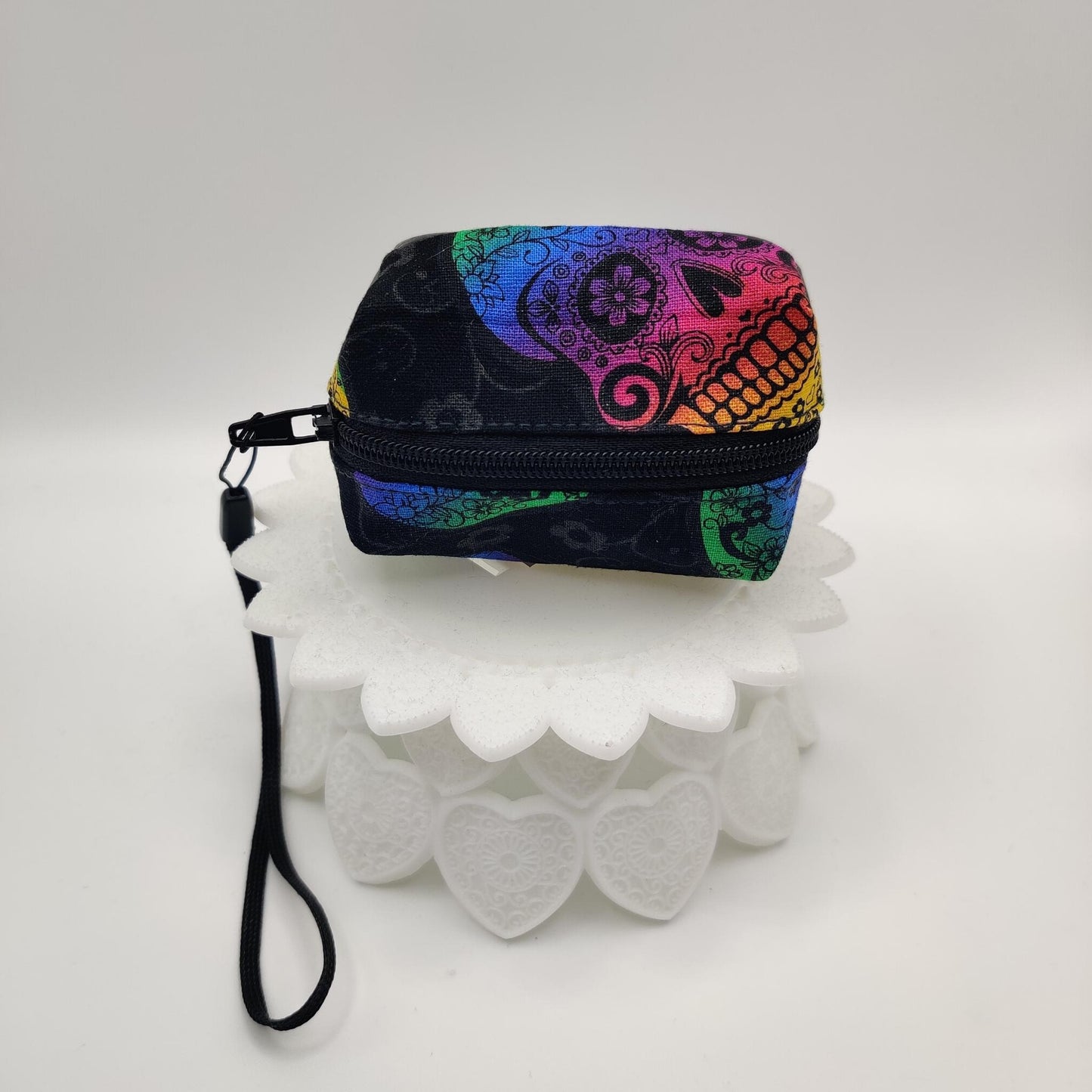 Waste Bag Dispenser - Neon Sugar Skulls