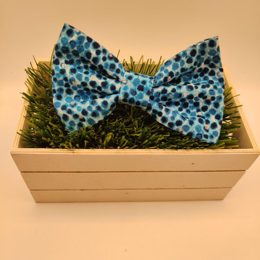 Blue Sparkle Collar Bow Tie