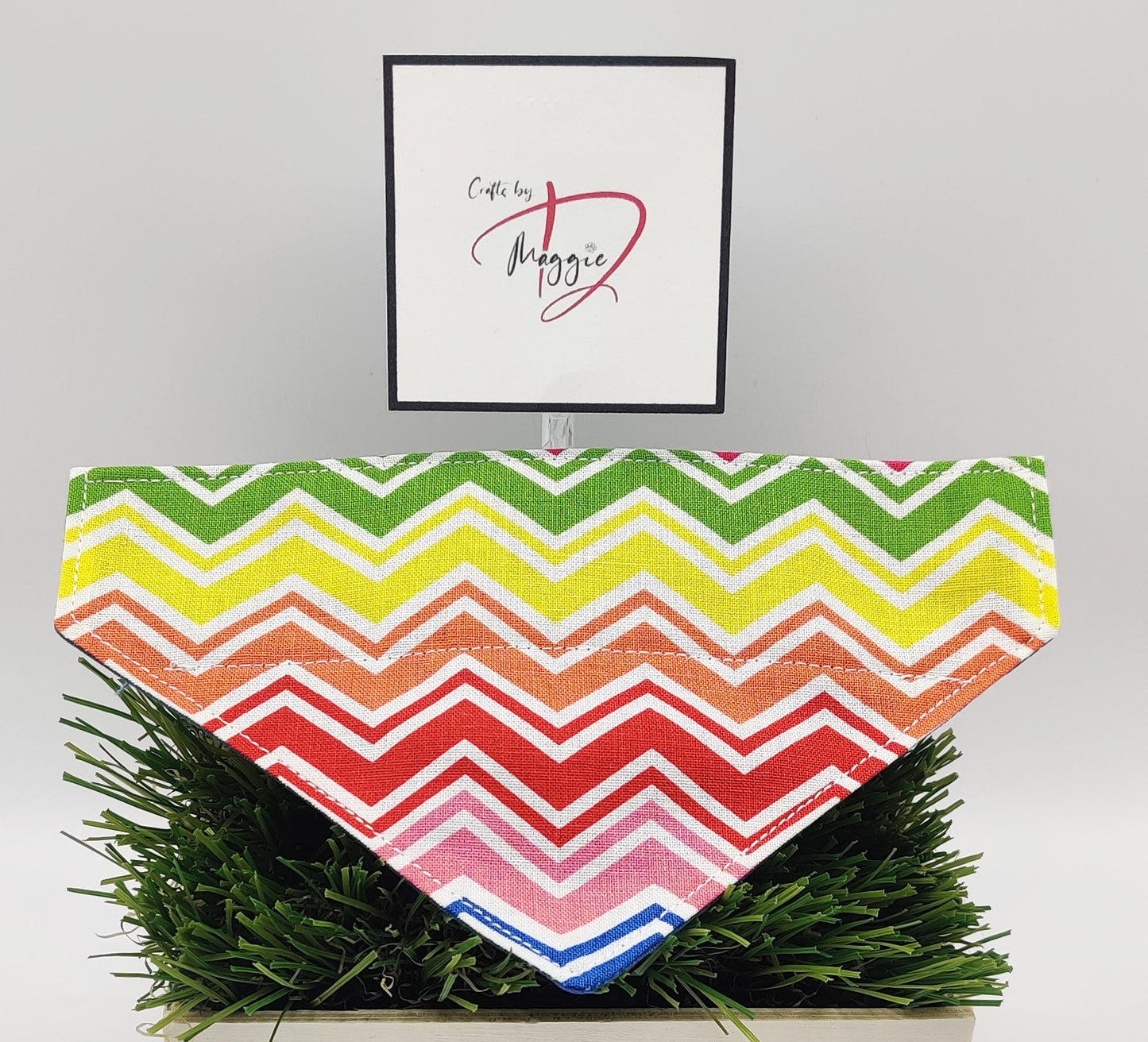Rainbow Chevron Pet Bandana