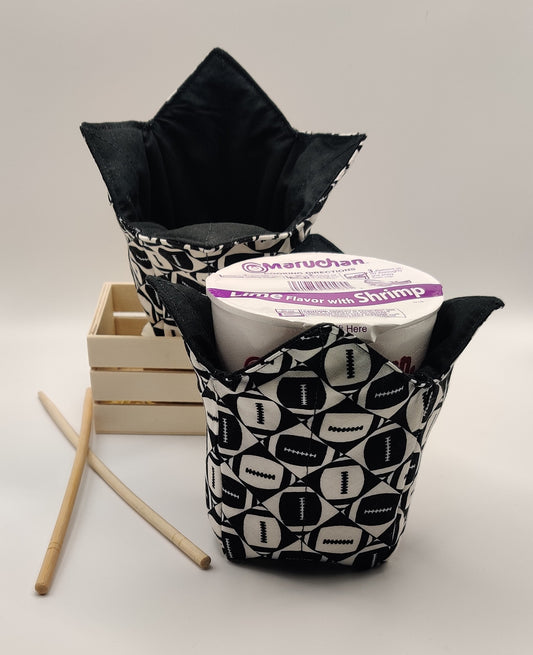 Microwaveable Pint Sized Cozy - Footballs