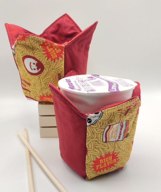 Microwaveable Pint Sized Cozy - Patchwork Ramen