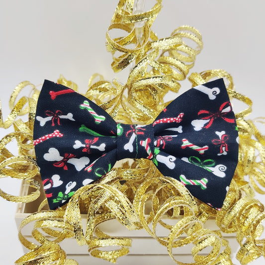 Holiday Bones Collar Bow